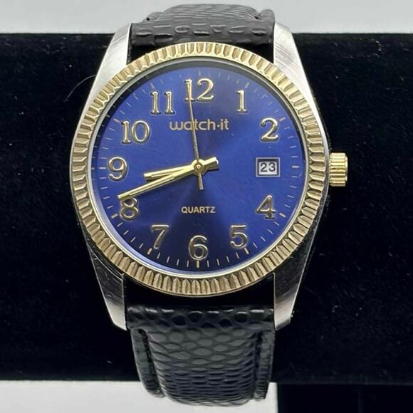 Blue & Black Men's Watch it - Picture 1 of 6